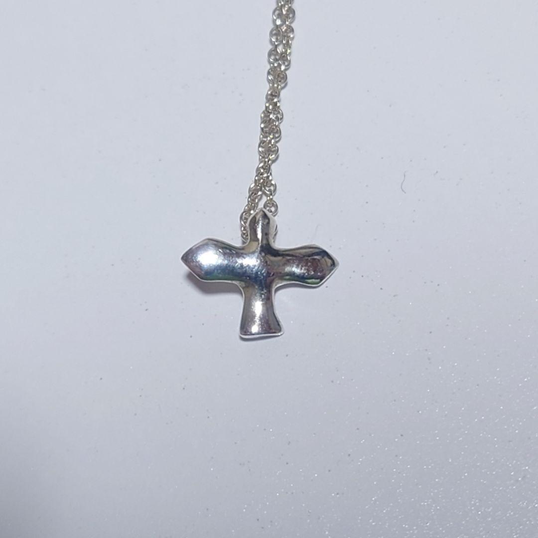 未使用に近い ティファニー ネックレス バードクロス シルバー925