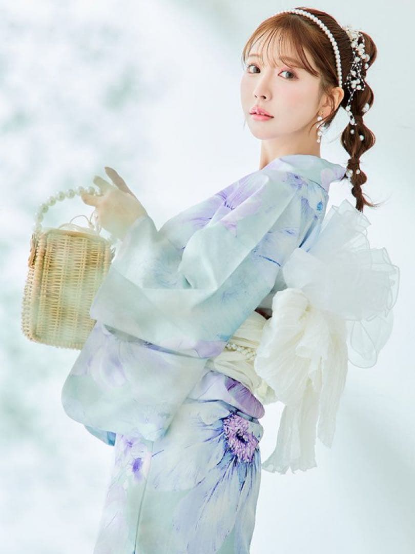 6点セットsugar nine 浴衣・帯2・帯飾り・下駄・髪飾り