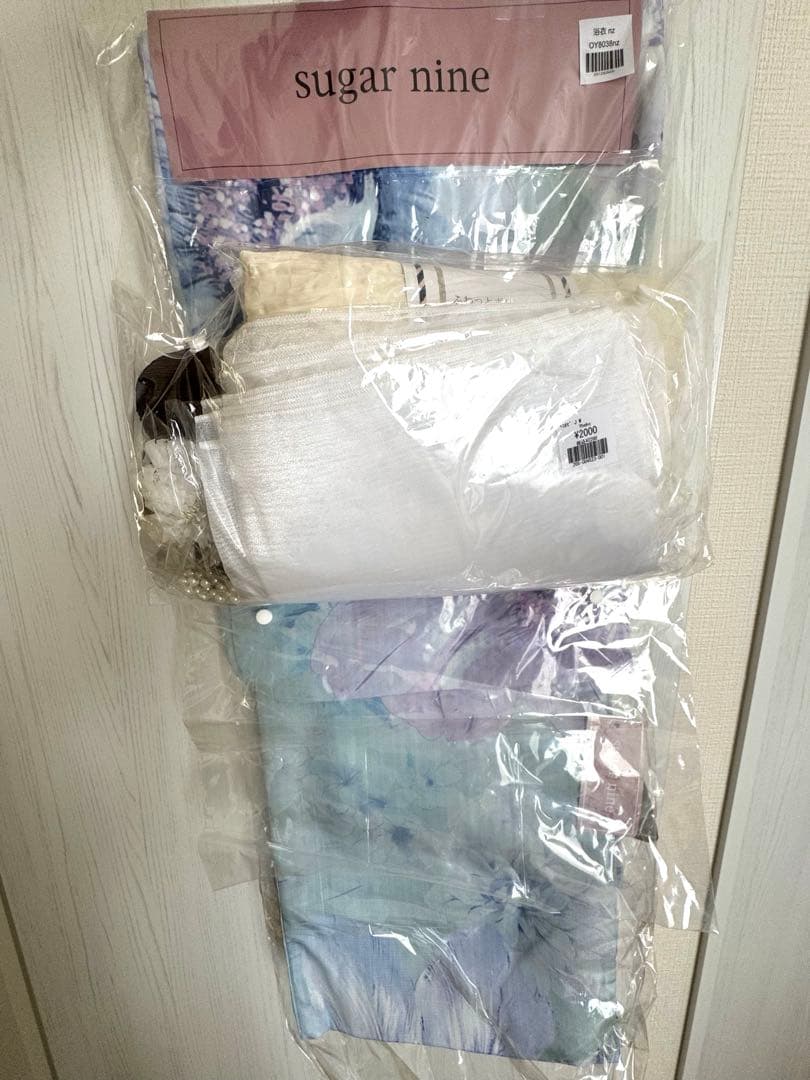 6点セットsugar nine 浴衣・帯2・帯飾り・下駄・髪飾り