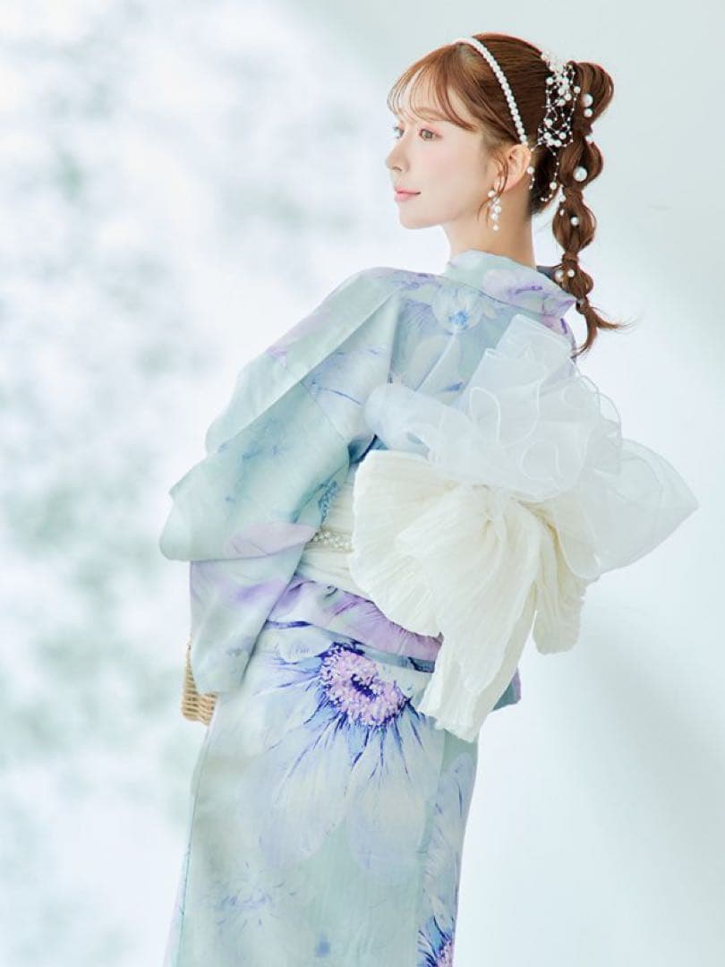 6点セットsugar nine 浴衣・帯2・帯飾り・下駄・髪飾り