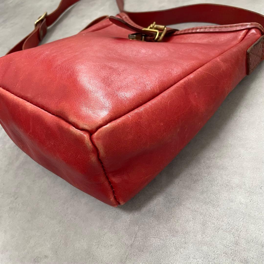 HERZ ヘルツ 気軽に使えるショルダーバッグ CK-91 レッド BU34