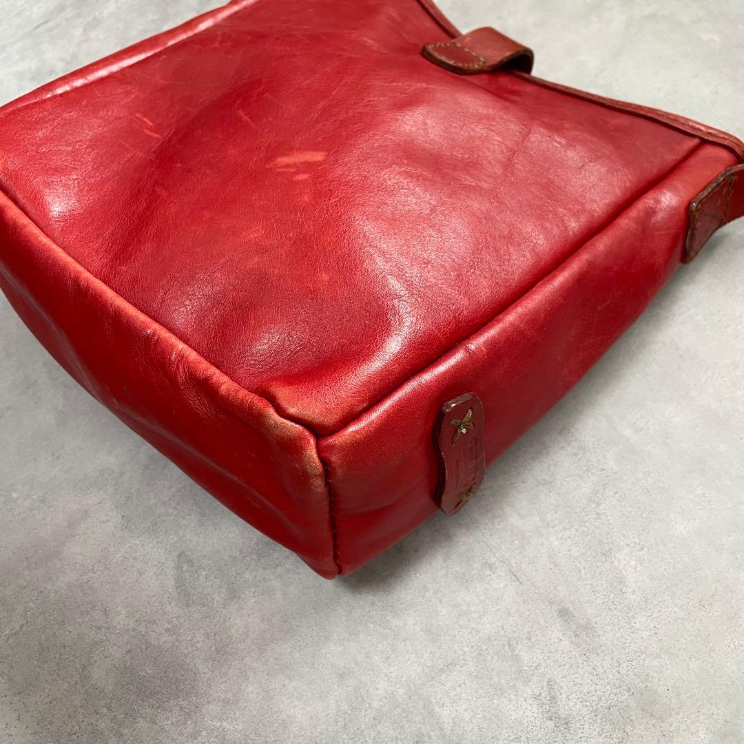 HERZ ヘルツ 気軽に使えるショルダーバッグ CK-91 レッド BU34