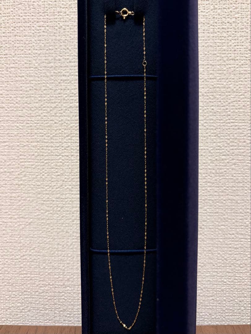 K10YG イエローゴールド ペタルチェーン ネックレス 40cm