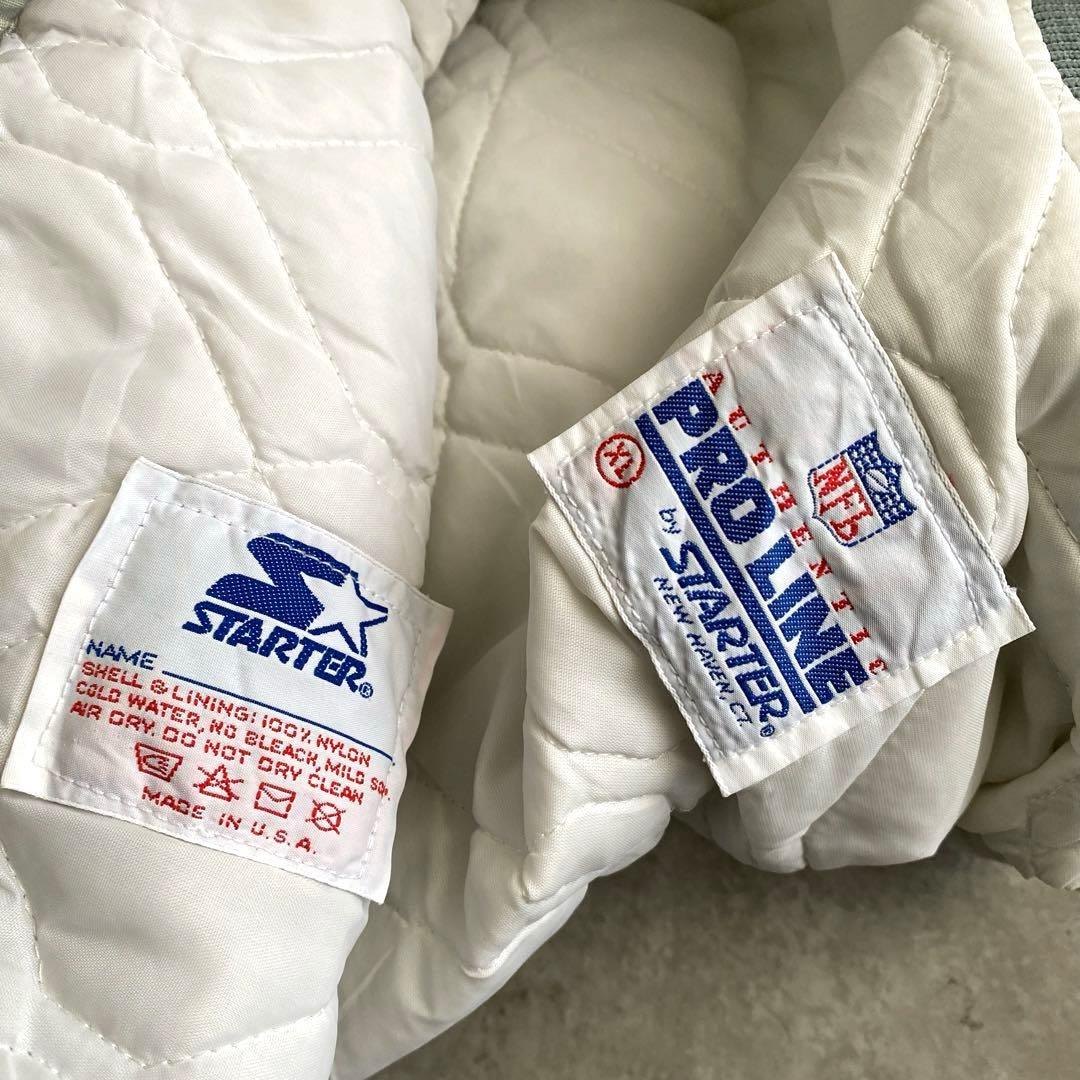 80s 90s STARTER RAIDERS スタジャン USA製 シルバー