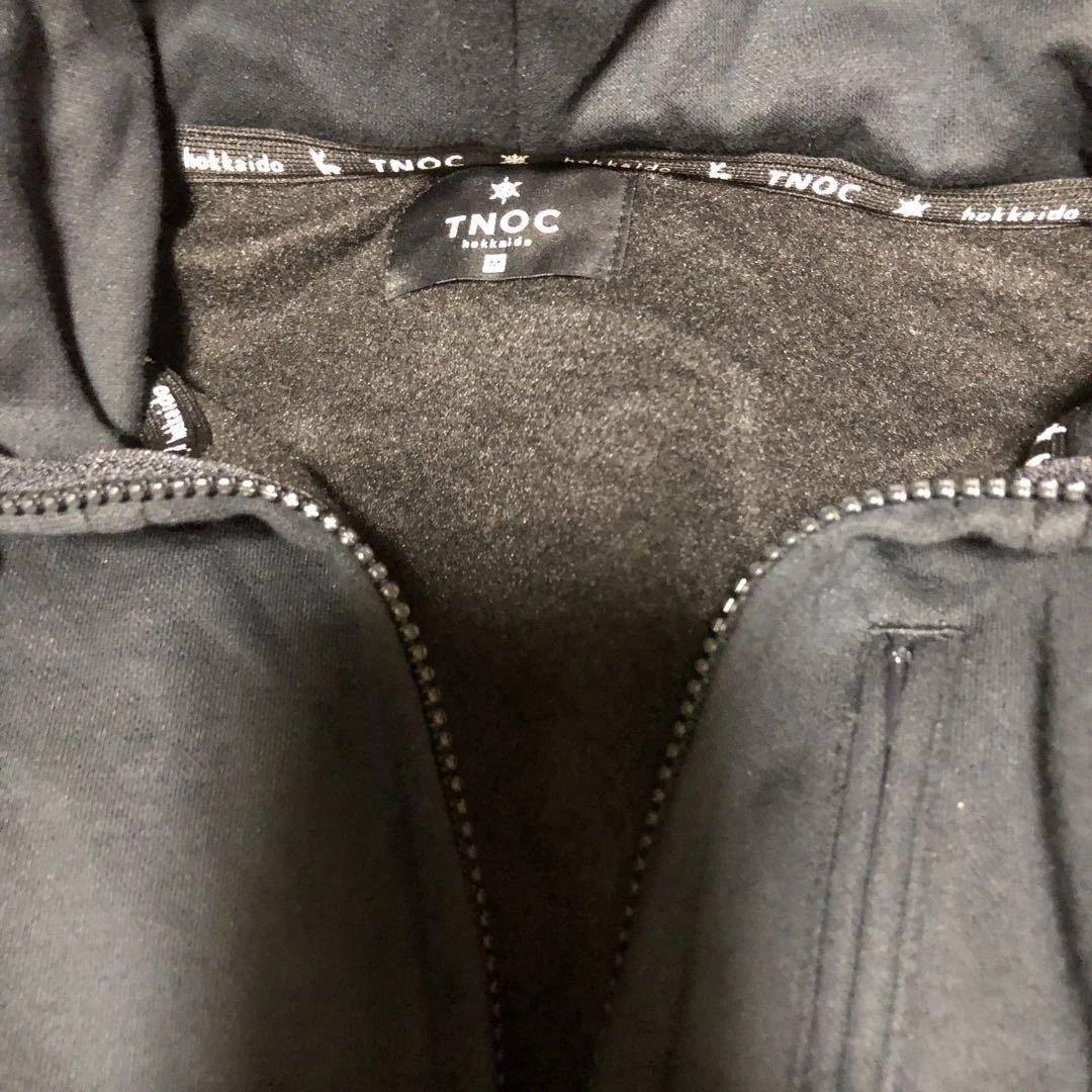 TNOC ブラック ジップアップパーカTHE HOODIE ZIPUP-YT3