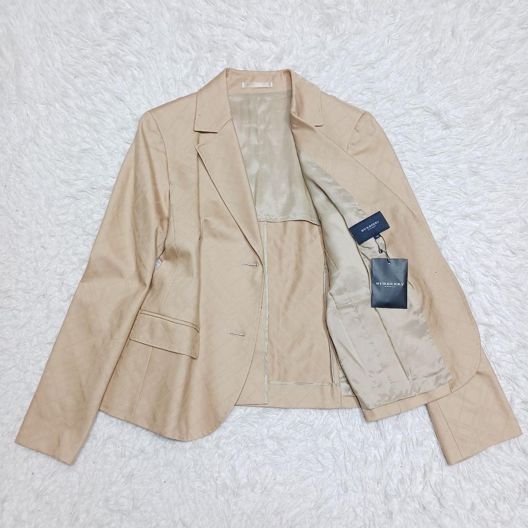✨新品✨サイズ44✨バーバリー ロンドン　シャドーチ ェックジャケット　ベージュ