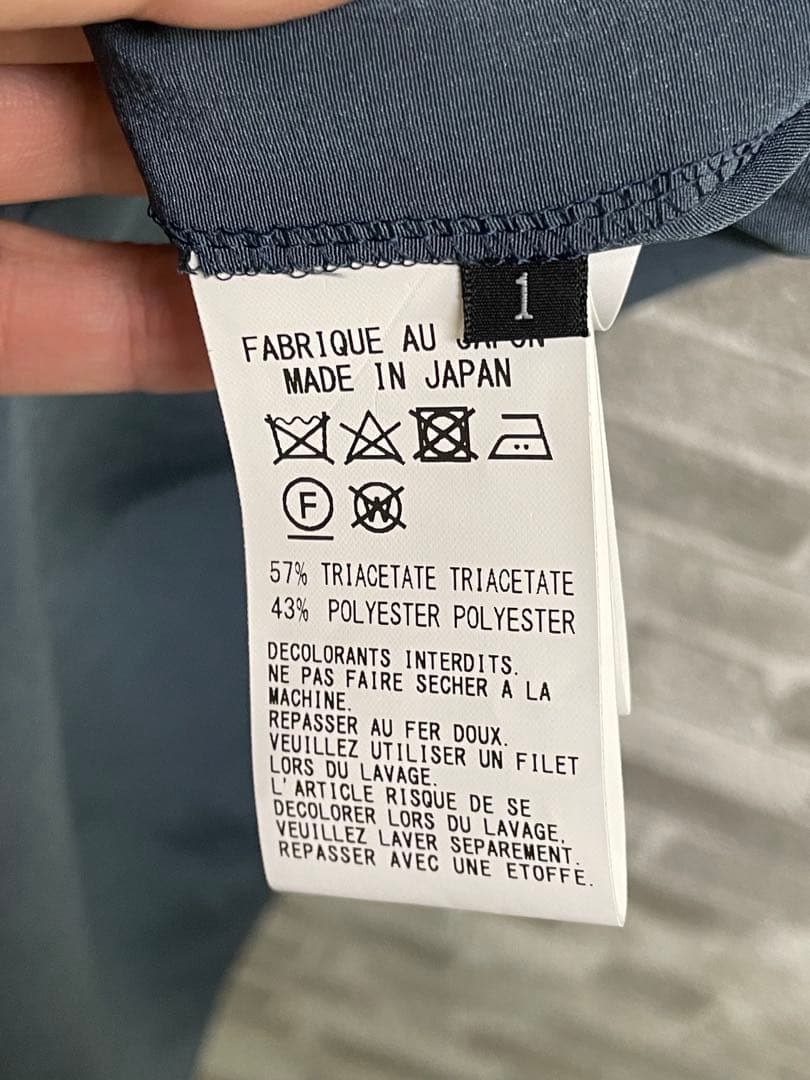 美品　Y's ダークブルー シャツワンピース　テンセルシャツ　希少