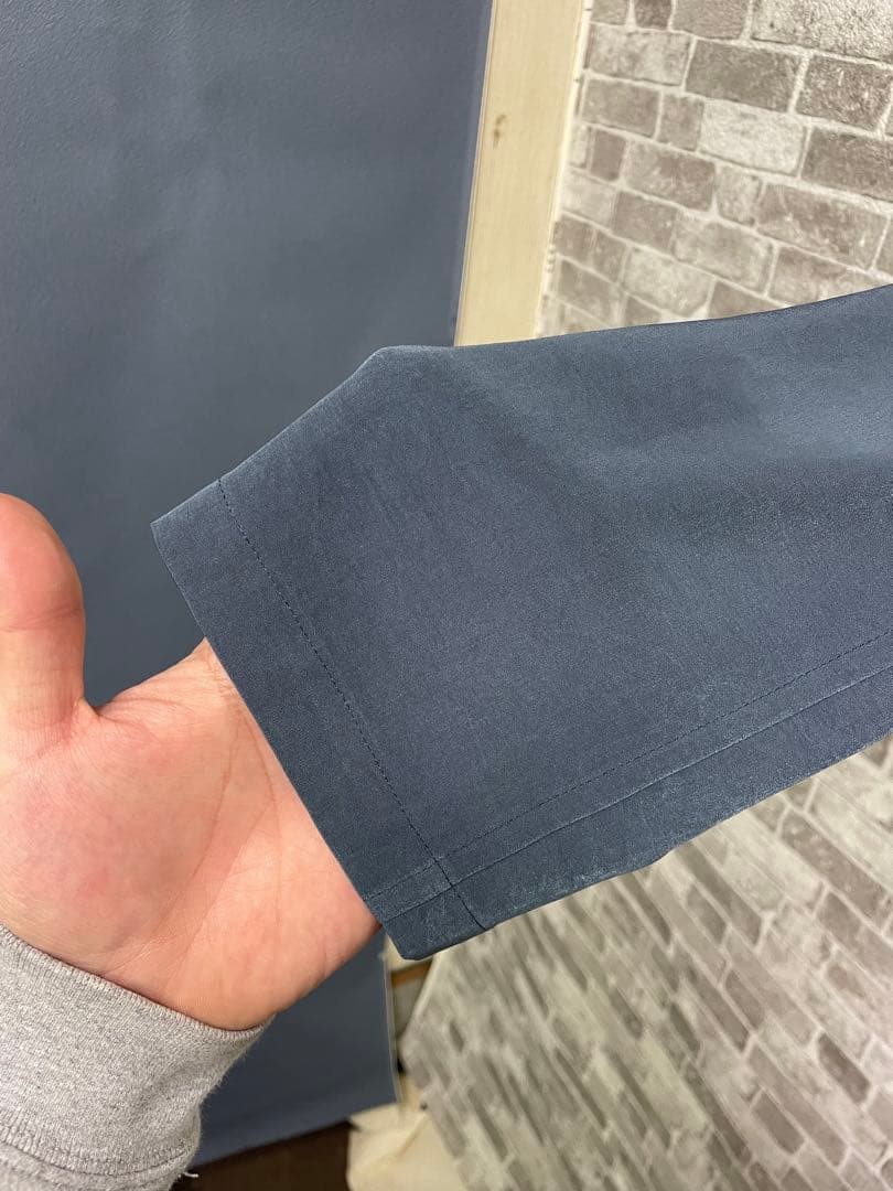 美品　Y's ダークブルー シャツワンピース　テンセルシャツ　希少