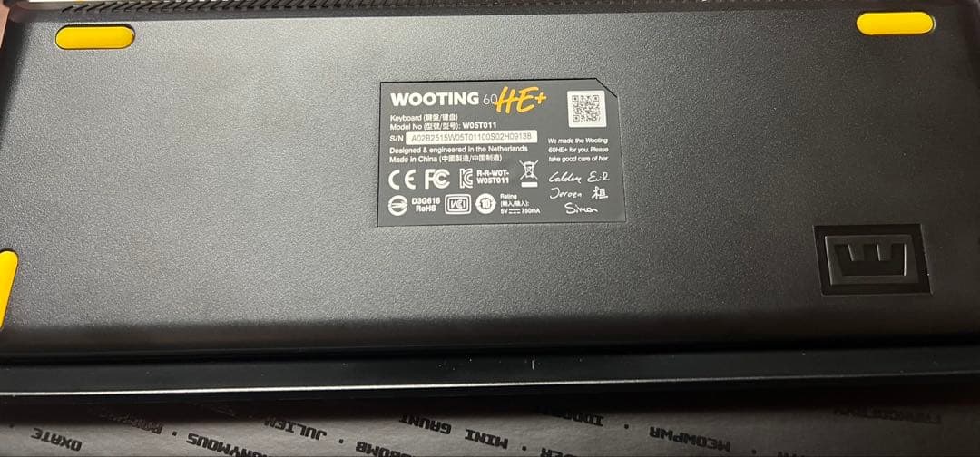 値下げ中Wooting 60HE+メカニカルキーボードラピッドトリガーUS配列