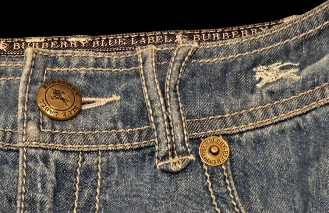 レア✨BURBERRY BLUE LABEL デニムフレアスカート　25