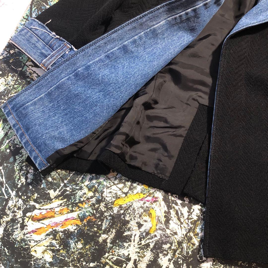 【美品】ユキトリイ-YUKI TORII-ツイードデニムジャケット サイズL