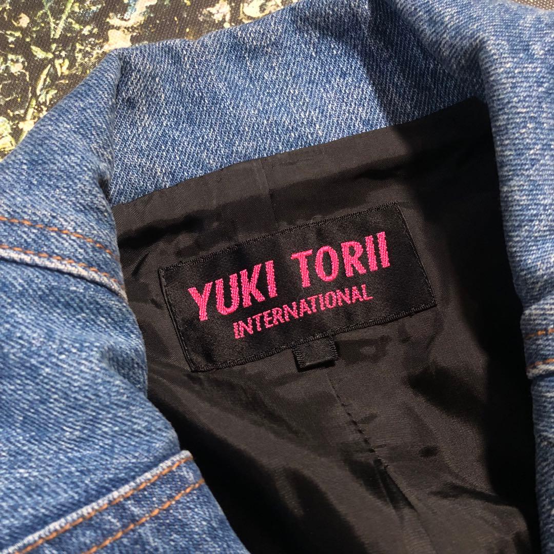 【美品】ユキトリイ-YUKI TORII-ツイードデニムジャケット サイズL