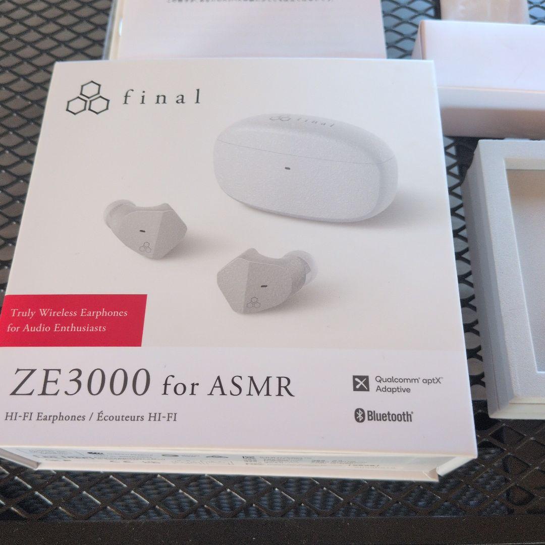 final ZE3000 for ASMR ワイヤレスイヤホン　ほぼ新品