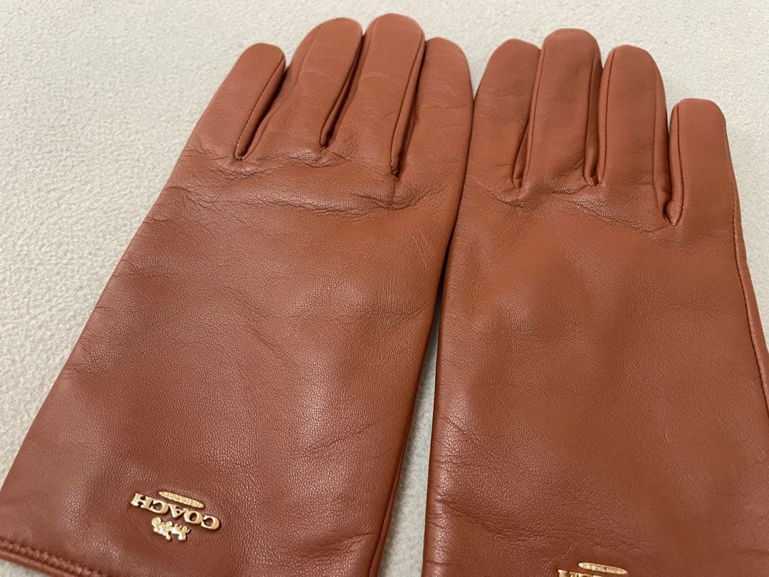 COACH コーチ ブラウン レザー 手袋 クラシック【未使用】