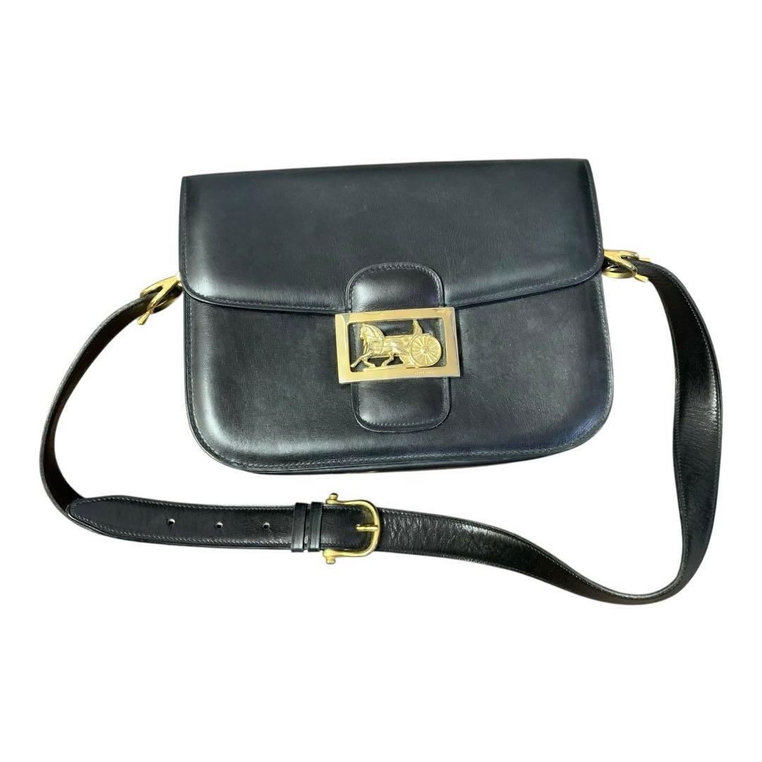 CELINE ブラック ショルダーバッグ