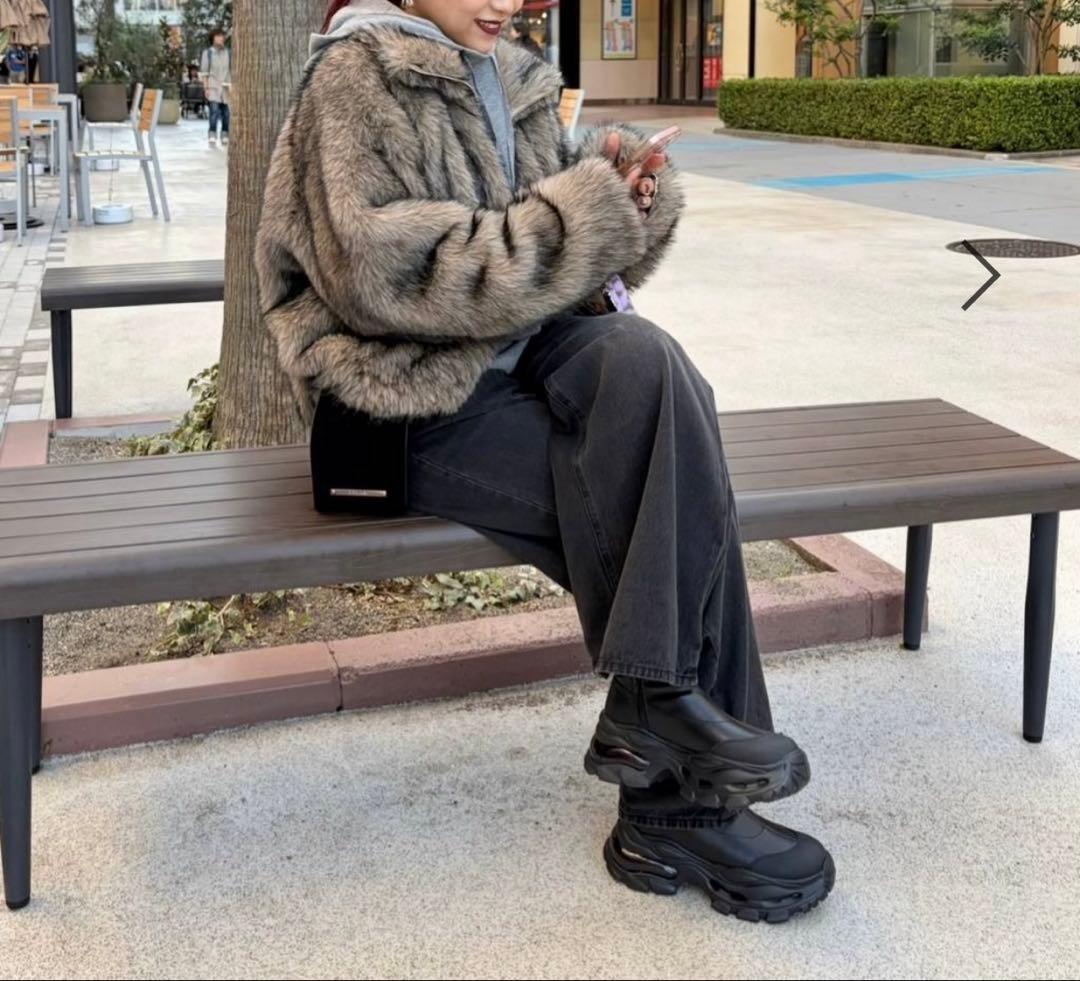 mixカラーファーブルゾン　ジーナシス　今期新品未使用　jeanasis