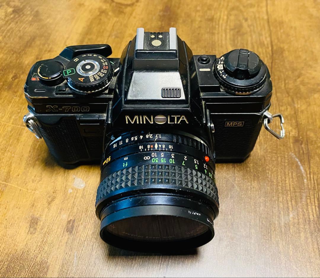 【値下げ】　Minolta X-700 ミノルタ　一眼レフカメラ レンズ3本付き