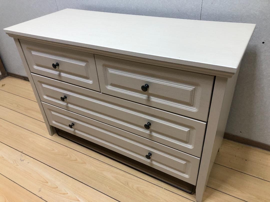 ニトリ　チェスト((Nキャセイ2 TB 6799 WHW)　　88106-1-②