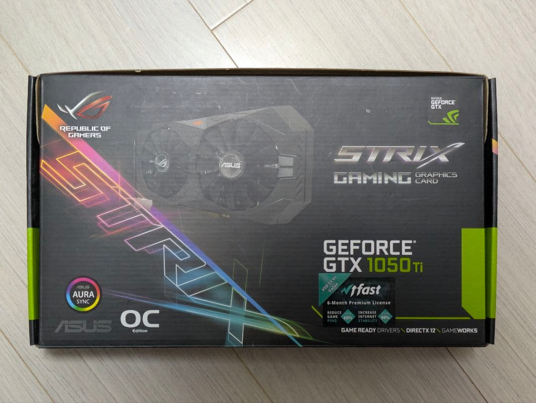 グラフィックボード・グラボ・ビデオカード ASUS ROG STRIX-GTX1050TI-04G-GAMING