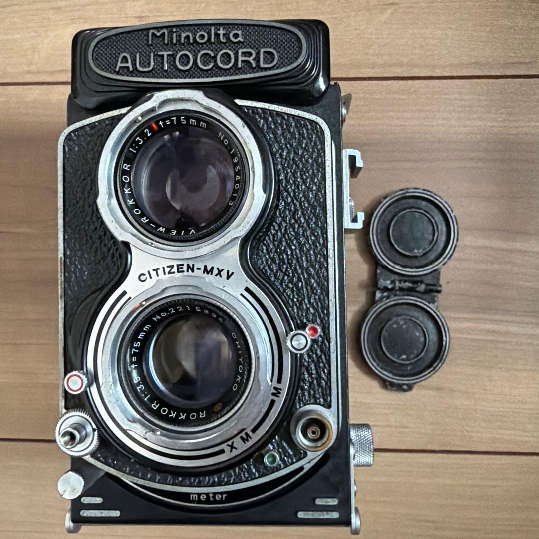 Minolta Autocord 二眼レフカメラ Rokkor 75mm