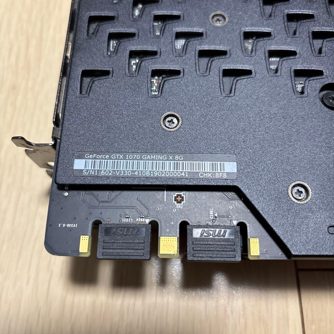 グラフィックボード・グラボ・ビデオカード msi geforce GTX1070 GAMING X 8G