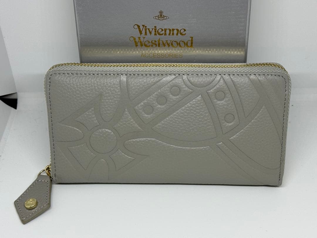 【新品未使用】Vivienne Westwood 長財布 グレー