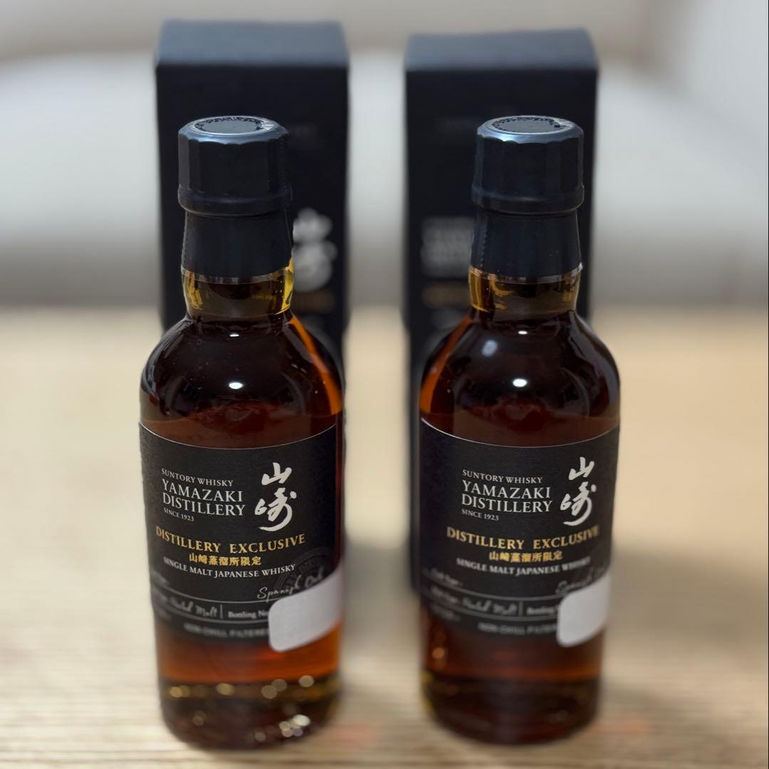 【未開栓】山崎蒸溜所限定シングルモルト　スパニッシュオーク　180ml 2本
