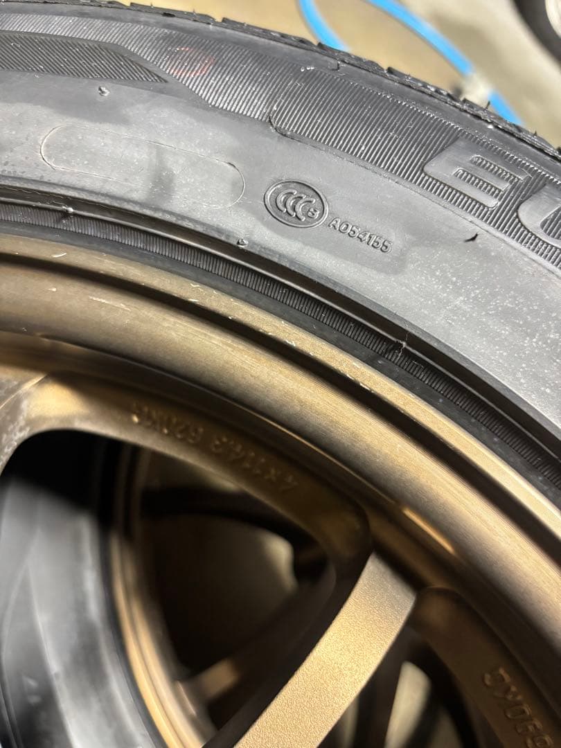 ce28 17インチ8j+38 4本　タイヤセット　レイズ　ボルクレーシング