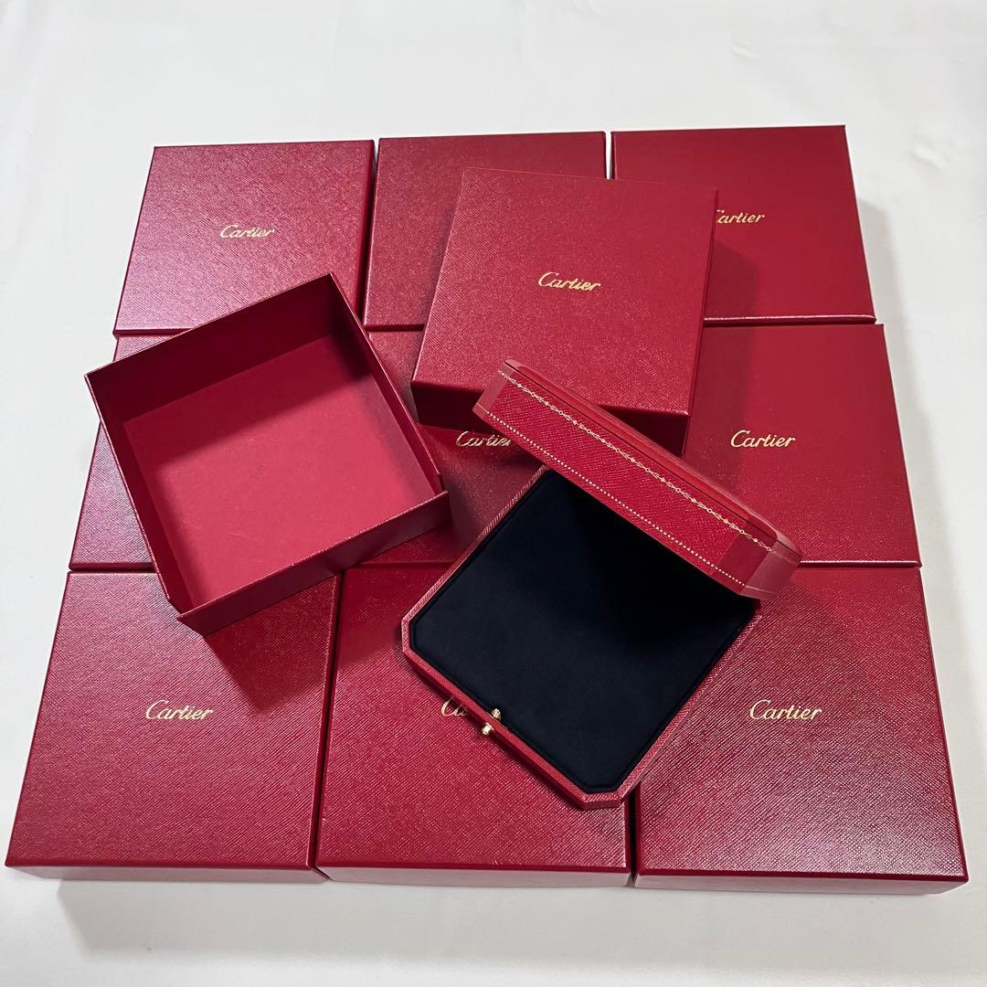 美品　カルティエ　ネックレスケース　リングケース　空箱　現行品　11個