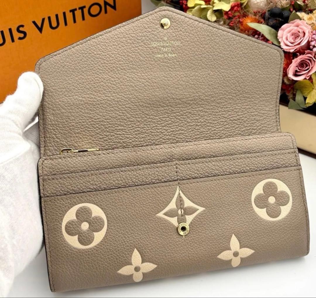 美品　LOUIS VUITTON グレー モノグラム 長財布　現行品
