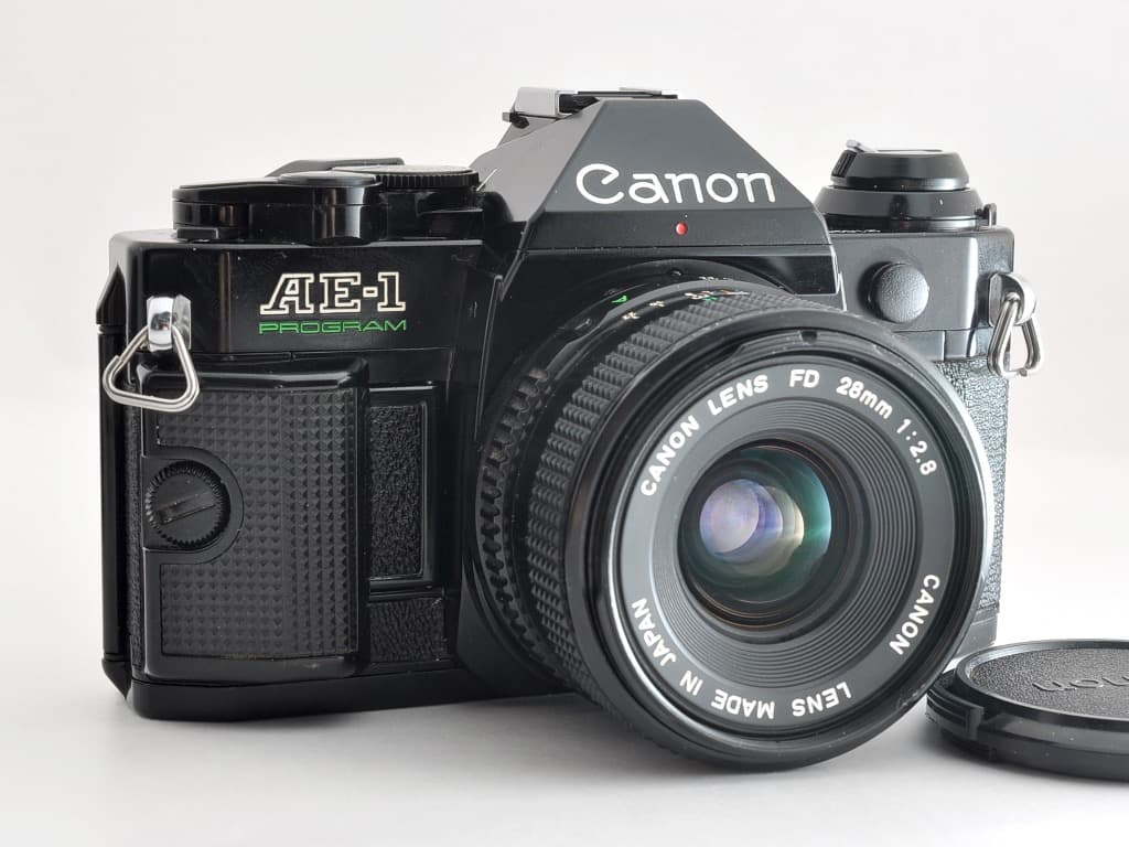 美品 キヤノン AE-1 PROGRAM ブラック NFD 28/2.8 動確認