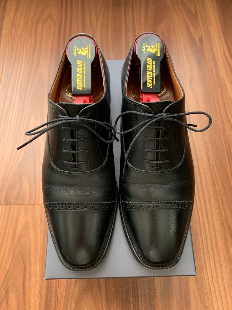 スコッチグレイン　革靴　ビジネス　フォーマル