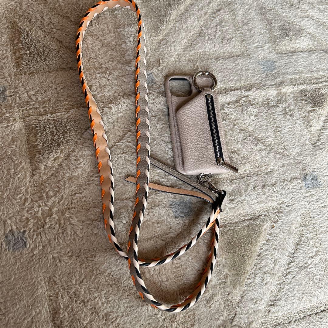 再お値下げ　ビューティー&ユース　iPhone14 ケース&別注カラーストラップ