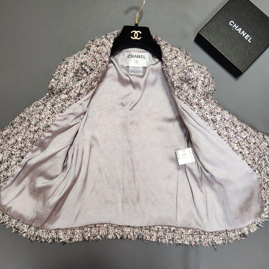 美品✨CHANEL ツイードジャケット 2004 シルバーボタン