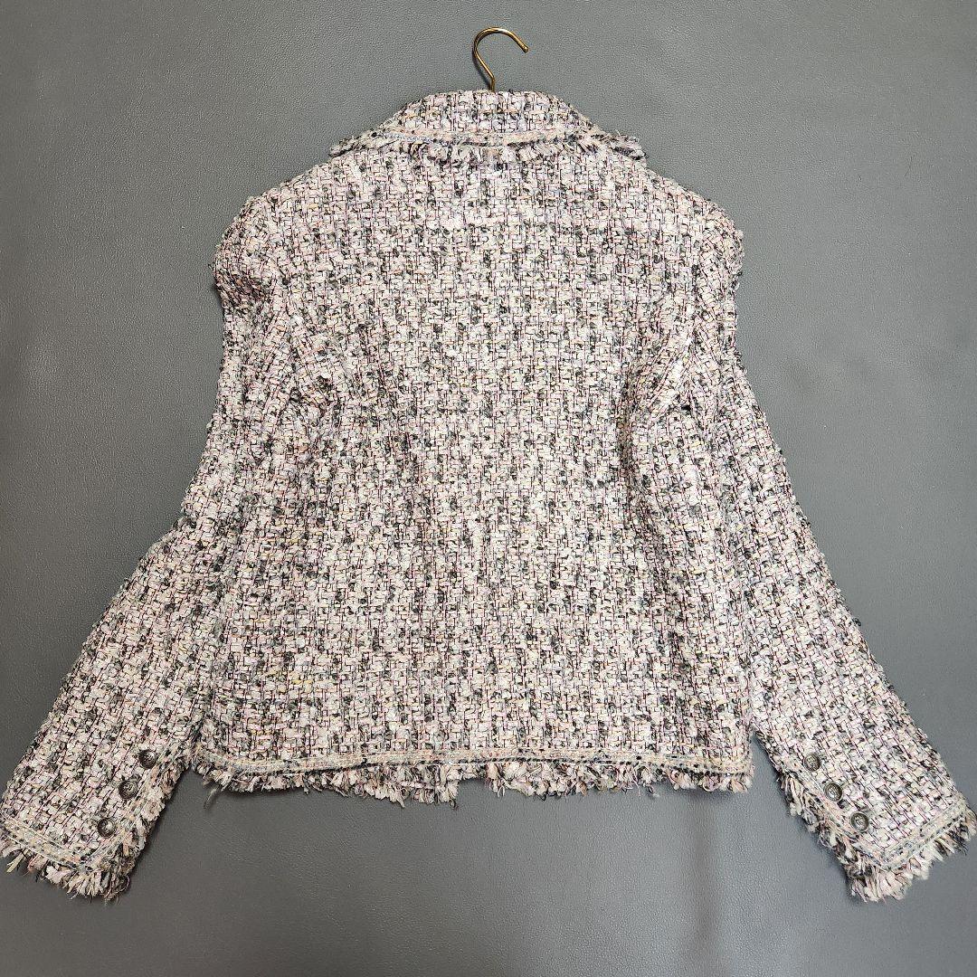 美品✨CHANEL ツイードジャケット 2004 シルバーボタン