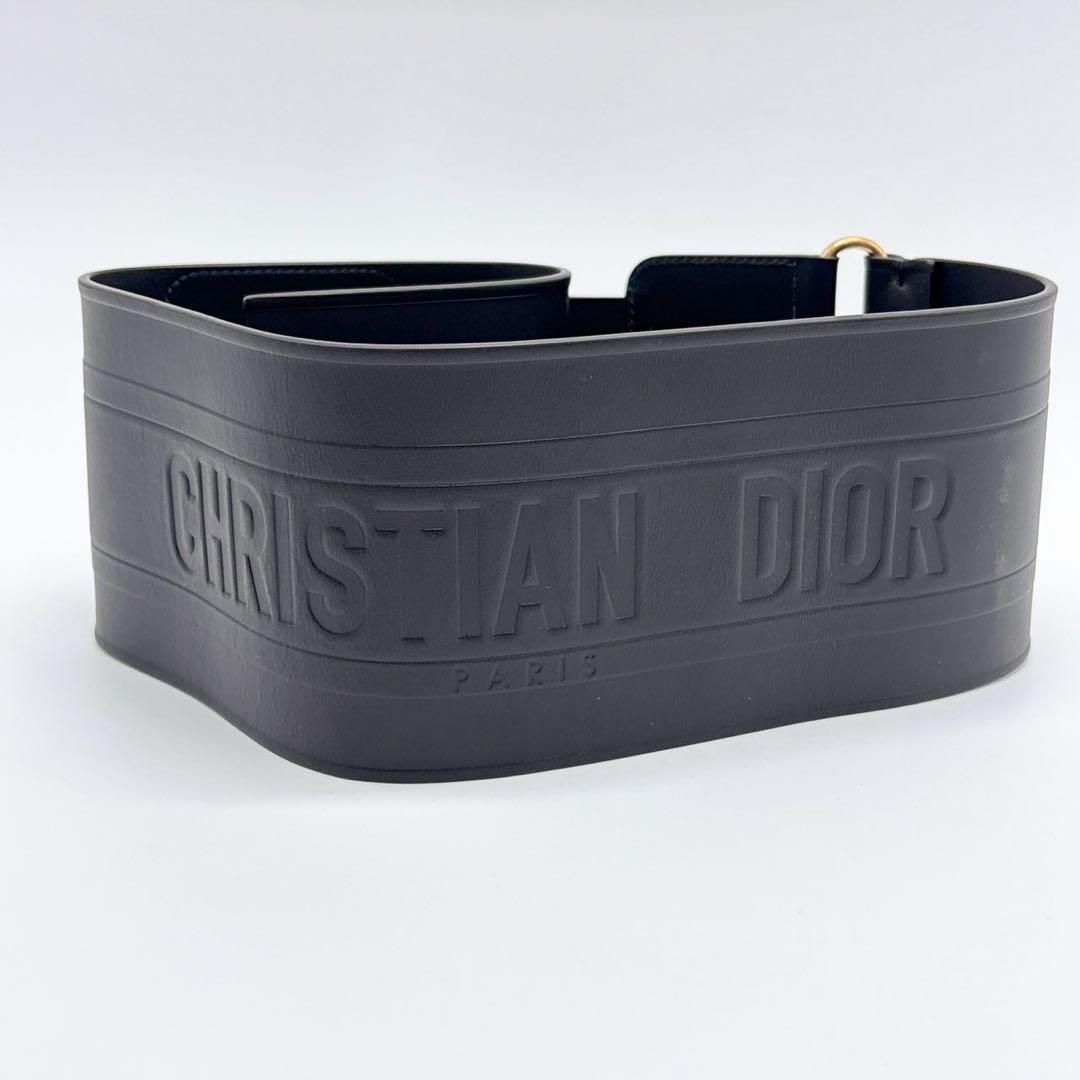 激レア✨ クリスチャンディオール　ベルト　コルセット エンブロイダリー　黒