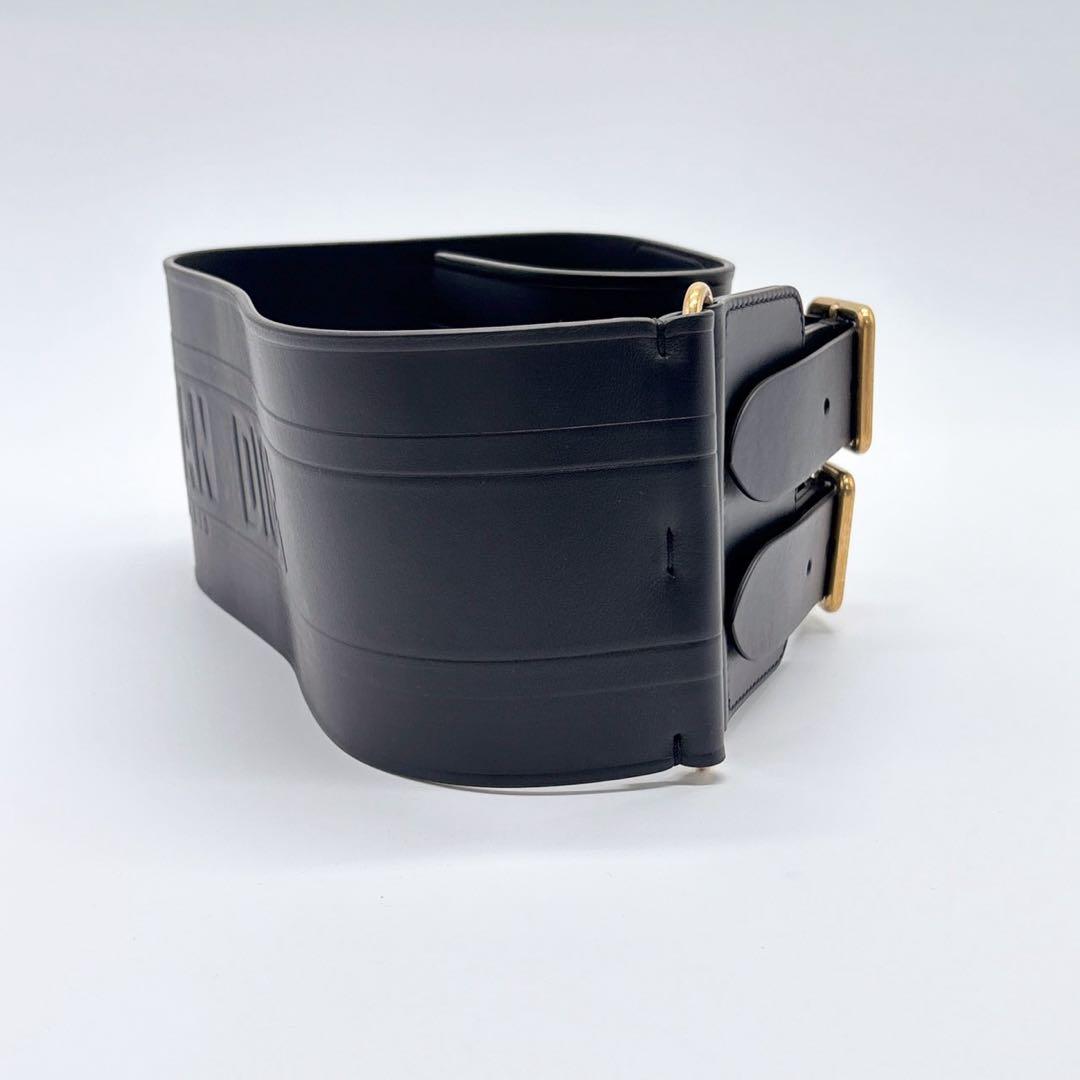 激レア✨ クリスチャンディオール　ベルト　コルセット エンブロイダリー　黒