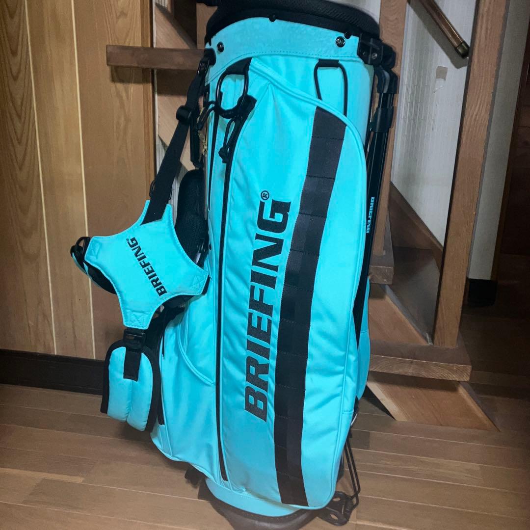 超美品 ブリーフィング キャディバッグ 希少 限定品 ターコイズカラー