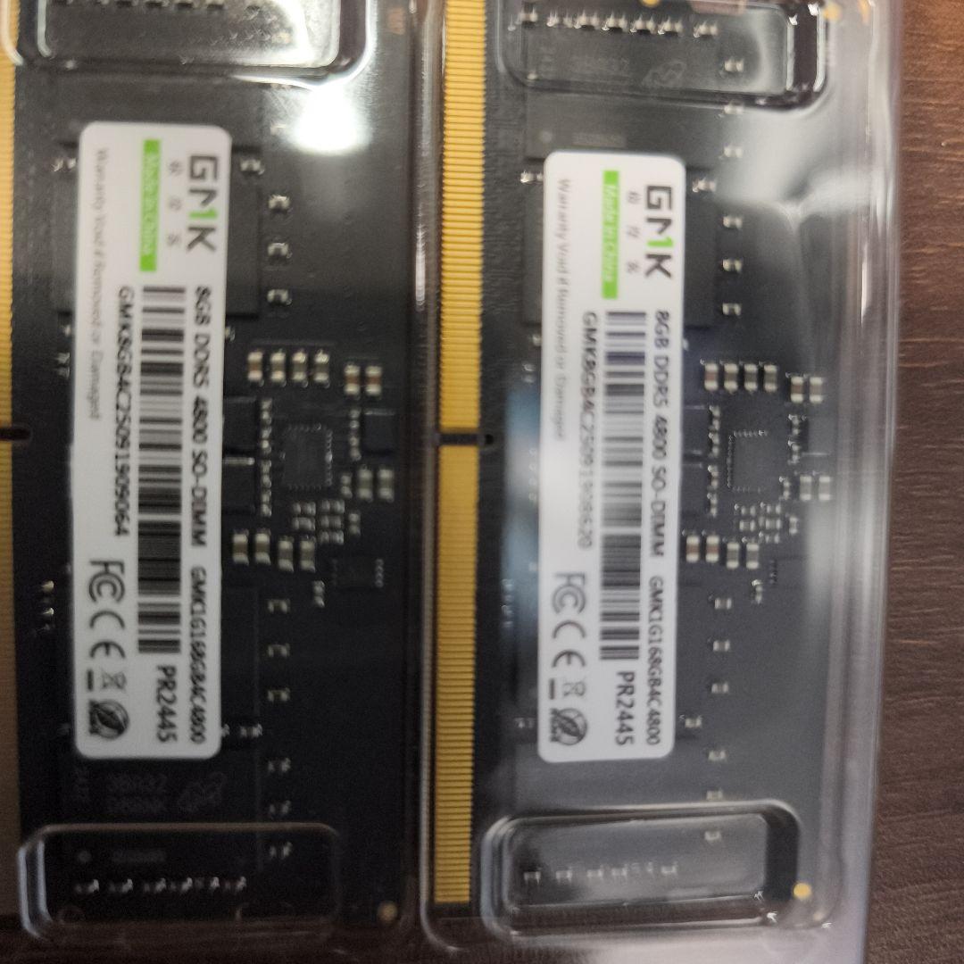 お*す様 G.SKILL DDR5 4800 SO-DIMM 16GB