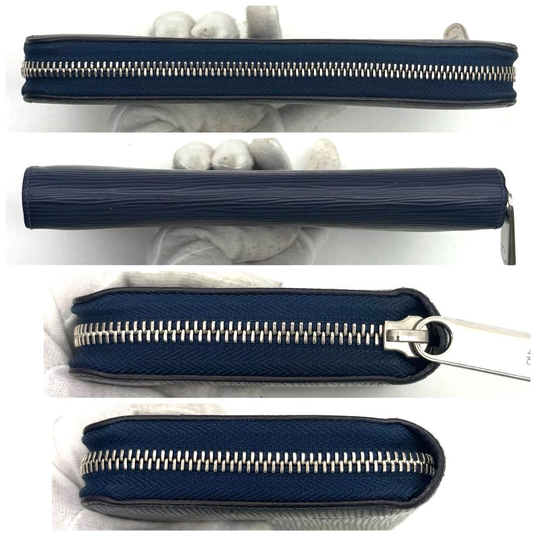 【新品近い】ルイヴィトン エピ ジッピーウォレット アンディゴブルー 長財布