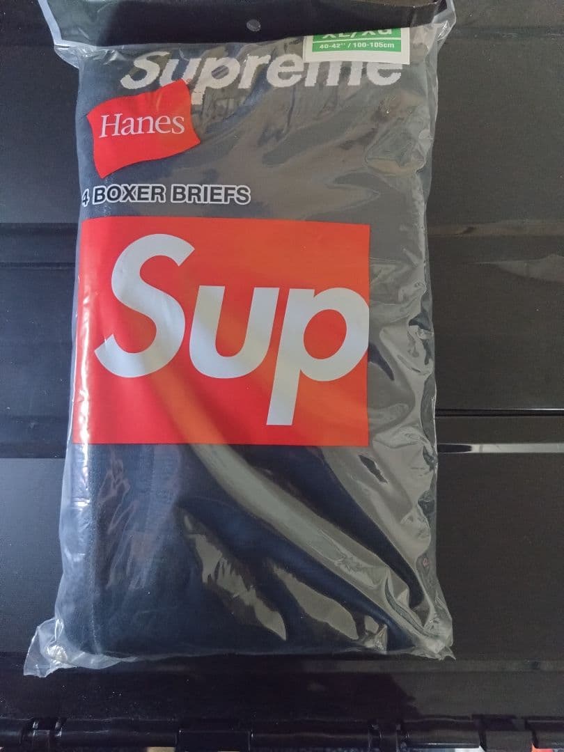 Supreme Hanes ボクサーブリーフ黒 size XL4枚セット