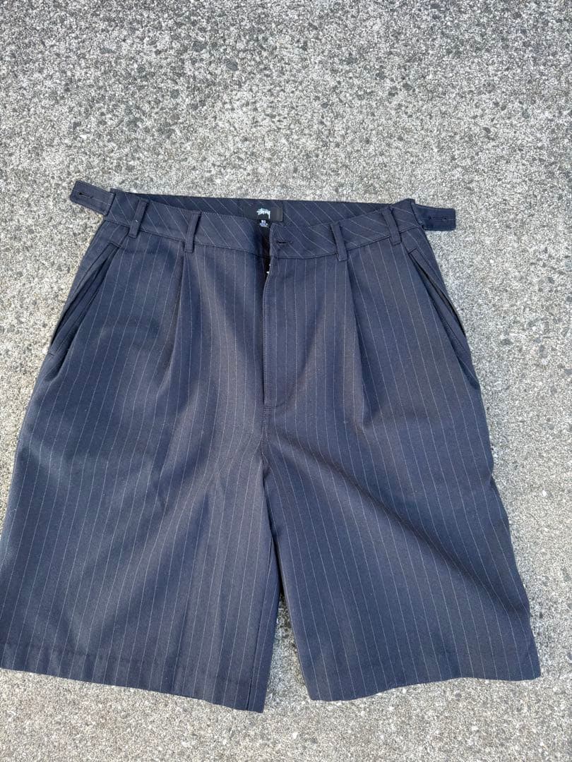 パンツ STUSSY VOLUME PLEATED SHORT STRIPE 30
