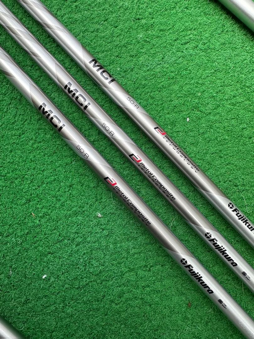 中古フジクラ　MCI シャフト 50のR 6番からPWまで5本セット