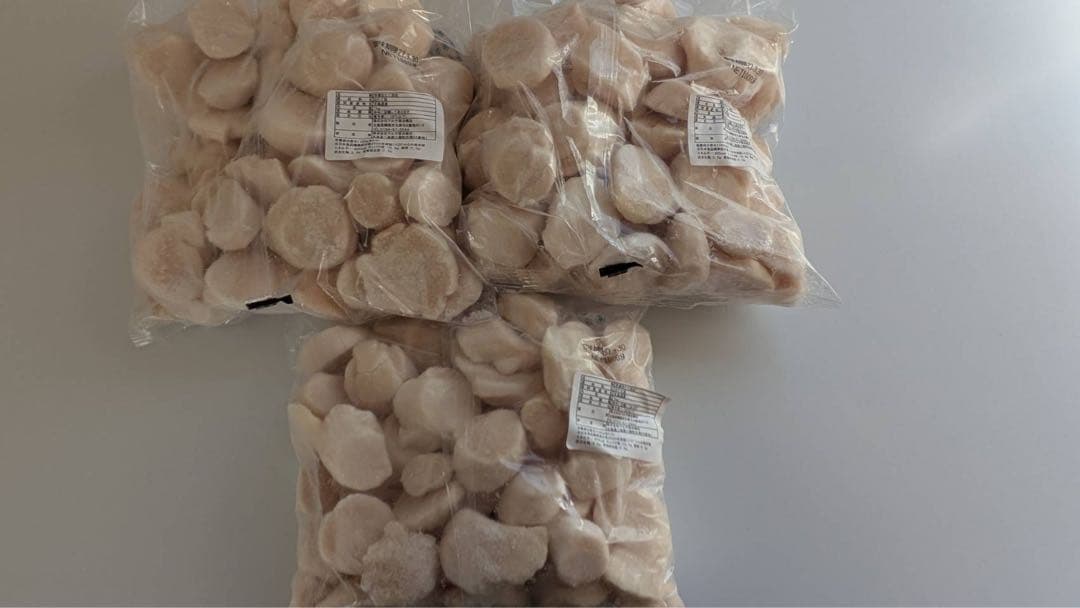 年越しパーティーに‼️訳アリ‼️刺身用　北海道産冷凍ホタテ貝柱 3kg 特グレード
