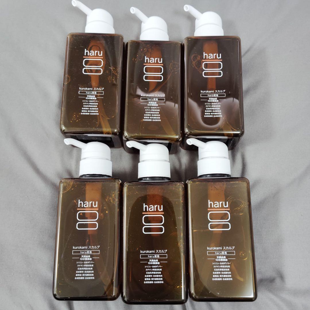 zk7536 シャンプー　haru　100％天然由来kurokamiスカルプx6
