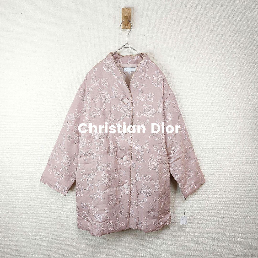 【新品】Christian Dior 花柄コート vintage ピンク　M