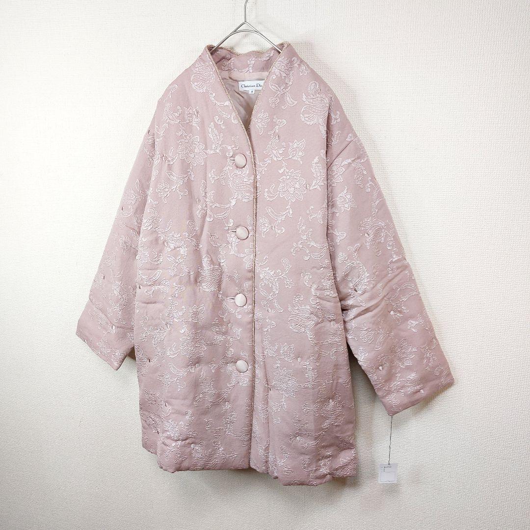 【新品】Christian Dior 花柄コート vintage ピンク　M