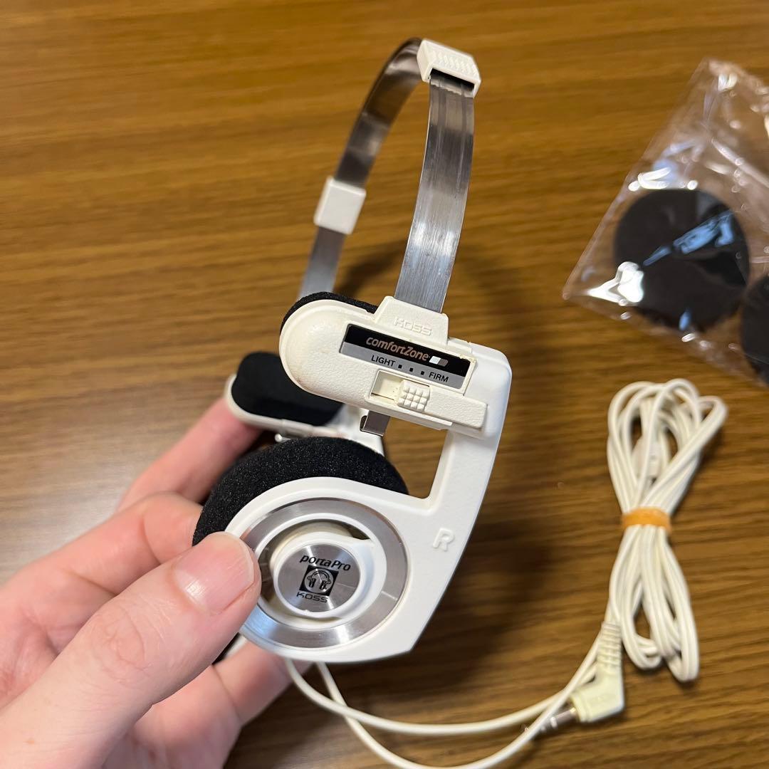 KOSS PORTAPRO-W 限定カラーホワイト 新品イヤーパッド付き