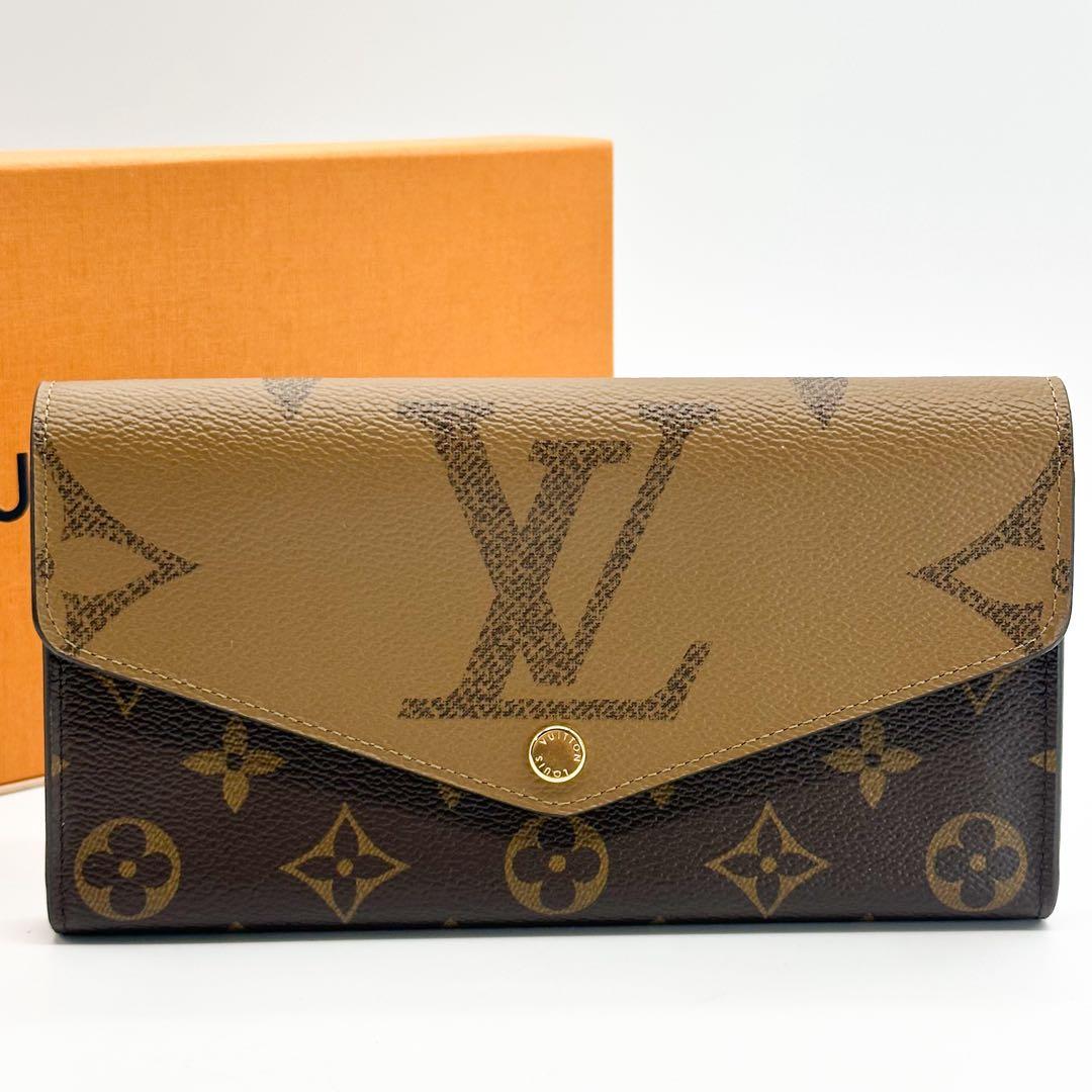 ルイヴィトン ポルトフォイユ サラ ジャイアント リバース モノグラム 二つ折り