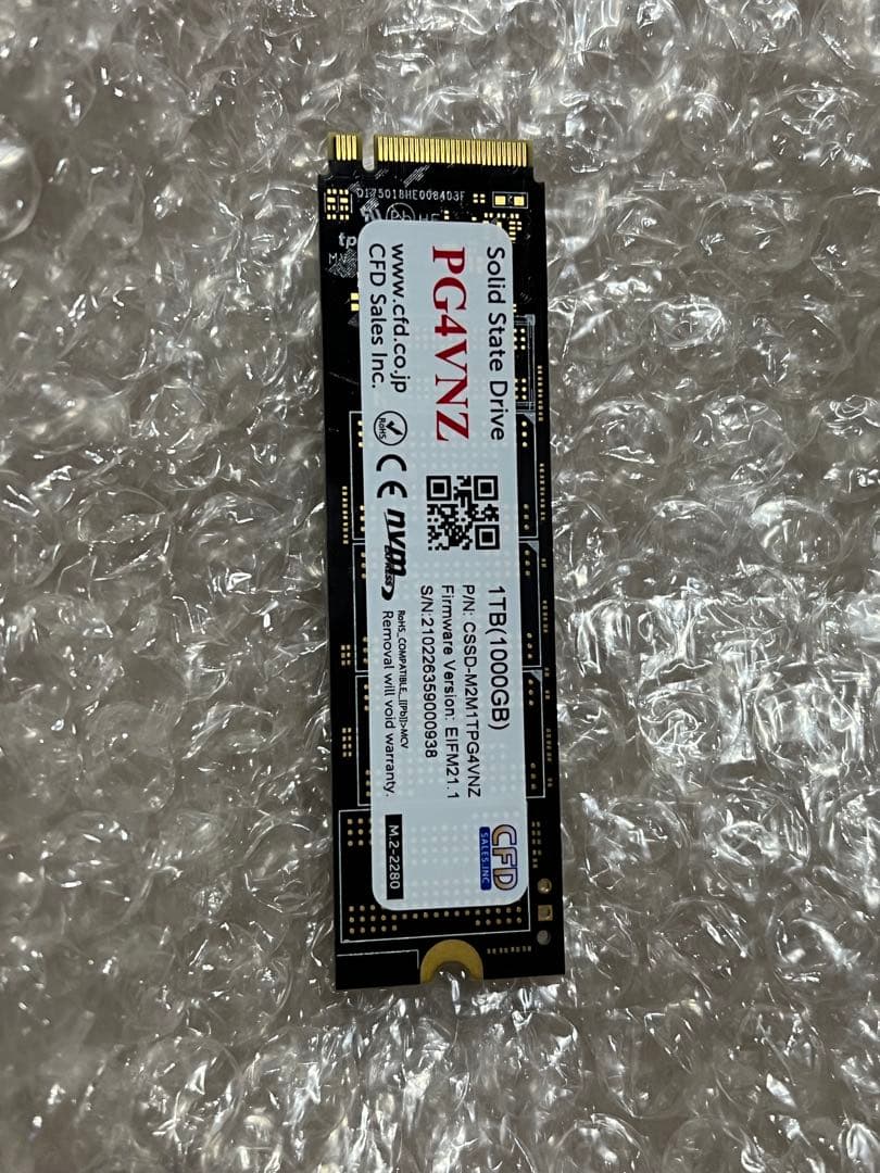 CFD　CSSD-M2M1TPG4VNZ　1TB　ゲーミングモデル
